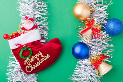 Close-up of christmas decoration