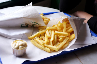 Close-up of food in plate