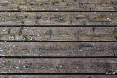 Full frame shot of wooden boardwalk