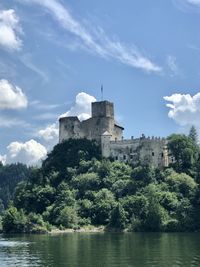 Poland.  the castle in nidzica on czorsztyn lake