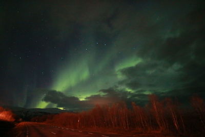 Low angle view of sky at night