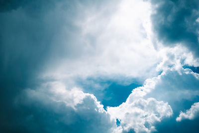 Low angle view of clouds in sky