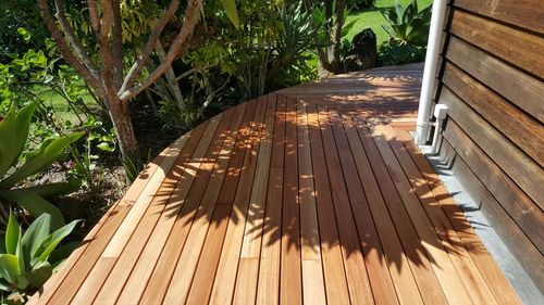 View of wooden boardwalk