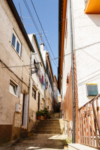 Street amidst houses