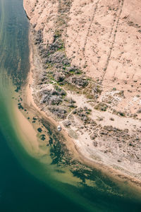 View of horseshoe bend, the meander of the colorado river in arizona