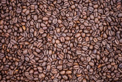 Full frame shot of coffee beans