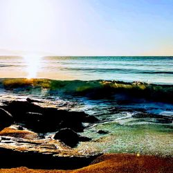 Scenic view of sea against sky