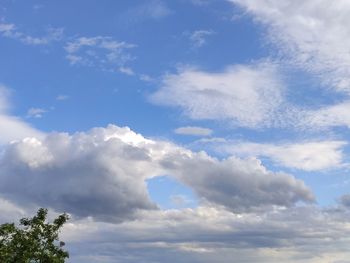 Low angle view of clouds in sky