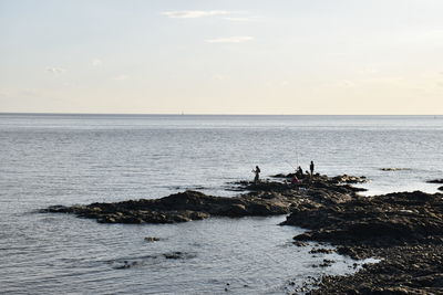 Scenic view of sea in uruguay