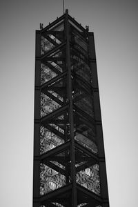 Low angle view of building against clear sky