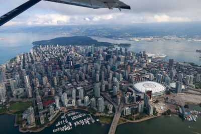 Aerial tour over vancouver