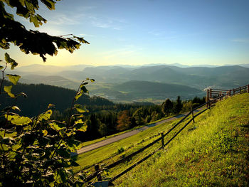 Scenic view of landscape against sky