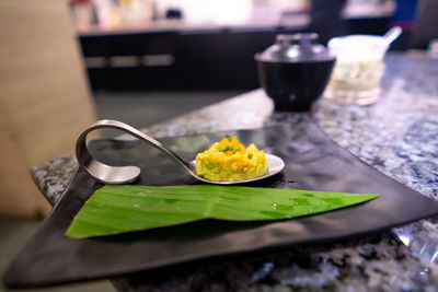 Close-up of drink on table