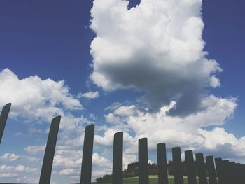 Low angle view of cloudy sky