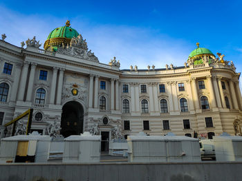 Low angle view of building against sky