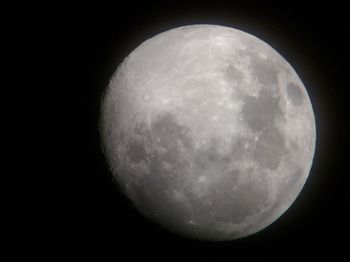 Low angle view of moon in sky