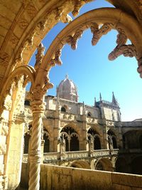 Low angle view of historical building against sky