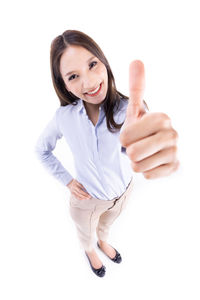 Portrait of a smiling young woman