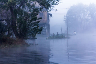 Scenic view of river against sky