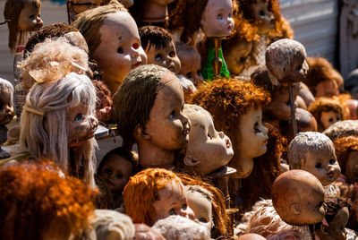 Lost doll heads