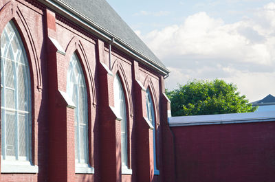 Low angle view of building against sky