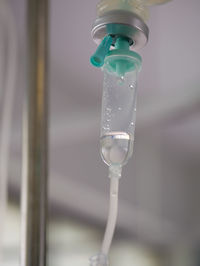 Low angle view of iv drip