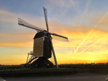 Rural landscape at sunset