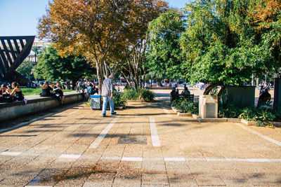 People in park