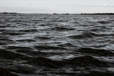 Close-up of sea against sky