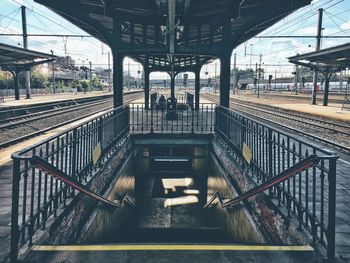 Staircase of railroad station