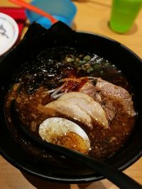 Close-up of food in plate