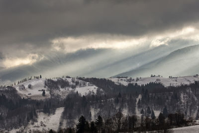 Panoramic view of landscape against sky