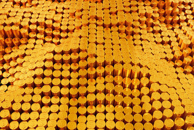 Full frame shot of orange pattern