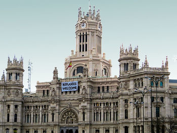 Low angle view of plaza de cibeles