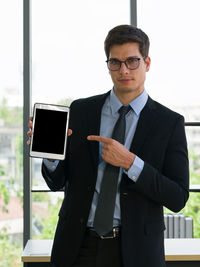 Young man using smart phone