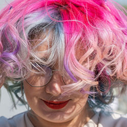 Close-up portrait of woman