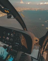 Aerial view of airplane