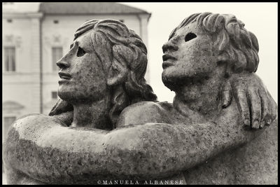 Close-up of old statue