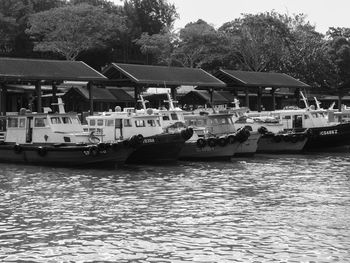 Boats in sea