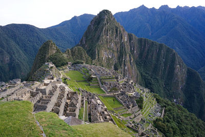 Aerial view of a ruins