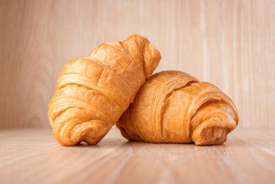 Close-up of bread on table