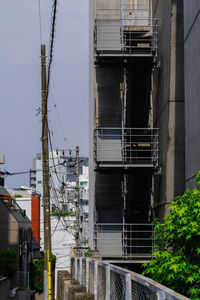 Low angle view of buildings in city