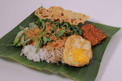 Close-up of fish served on plate