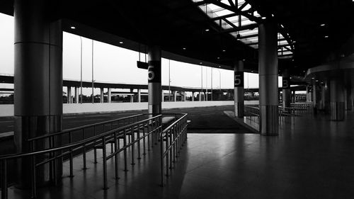 Empty corridor of building