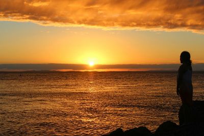 Sunset over sea