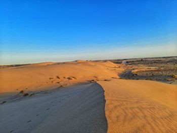 Sand dunes on desert