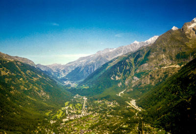 Idyllic shot of mountains against sky