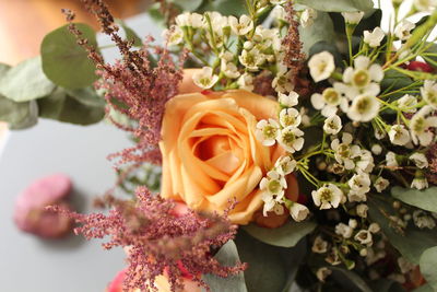 Close-up of rose bouquet