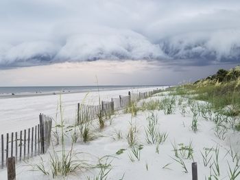 Scenic view of sea against sky