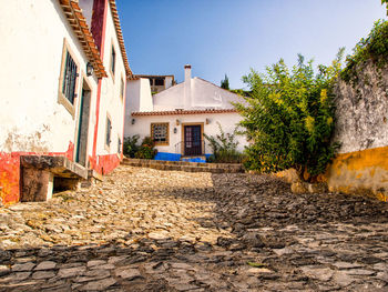 Exterior of houses during sunny day